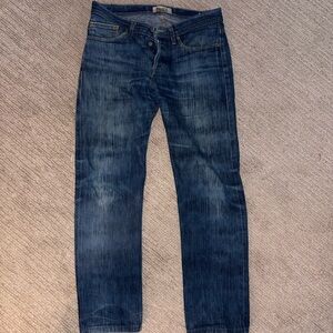 Naked & Famous Denim Classic Blue Straight Jeans